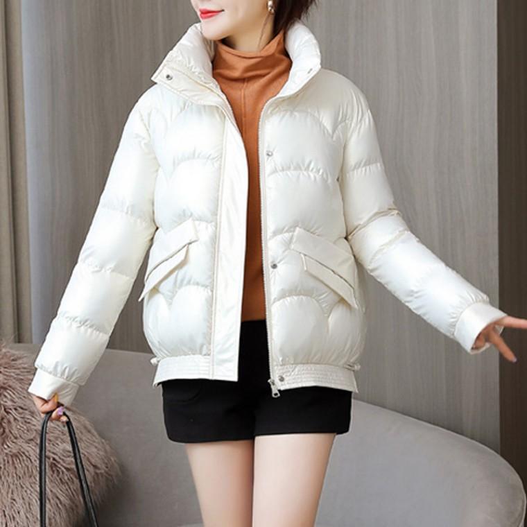 오버핏 퀼팅 숏패딩 경량 방한 누빔 점퍼 외투 아우터
