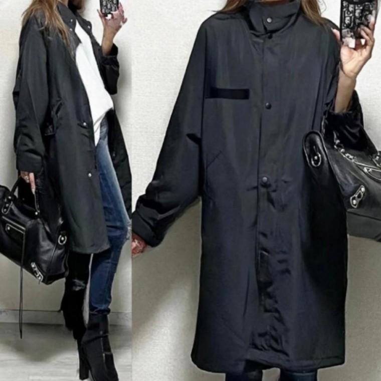 간절기 홑겹 롱 바람막이 점퍼 야상 아우터 재킷 자켓