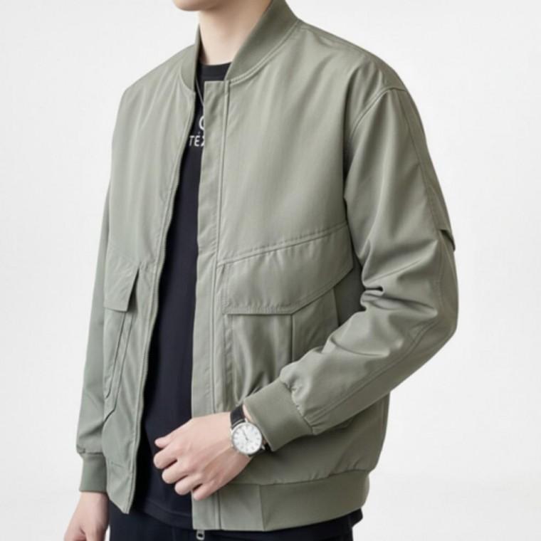 캐주얼 블루종 자켓 점퍼 남성 데일리 베이직 루즈핏