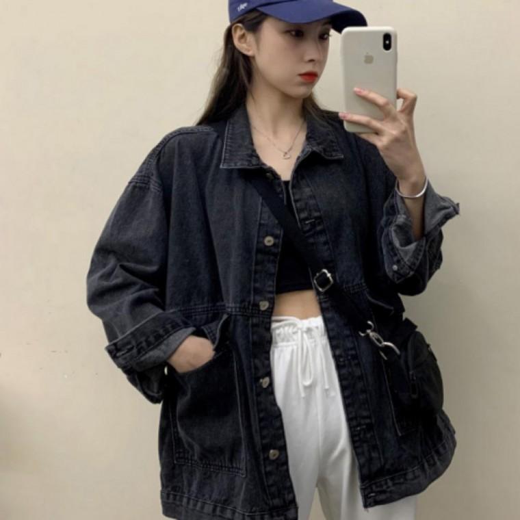 데님자켓 청자켓 여자청남방 오버핏 여성 자켓 박시 아우터
