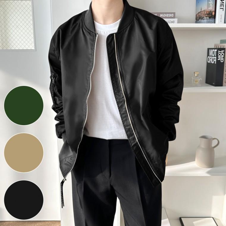 남성 블루종 자켓 베이직 봄잠바 바람막이 데일리
