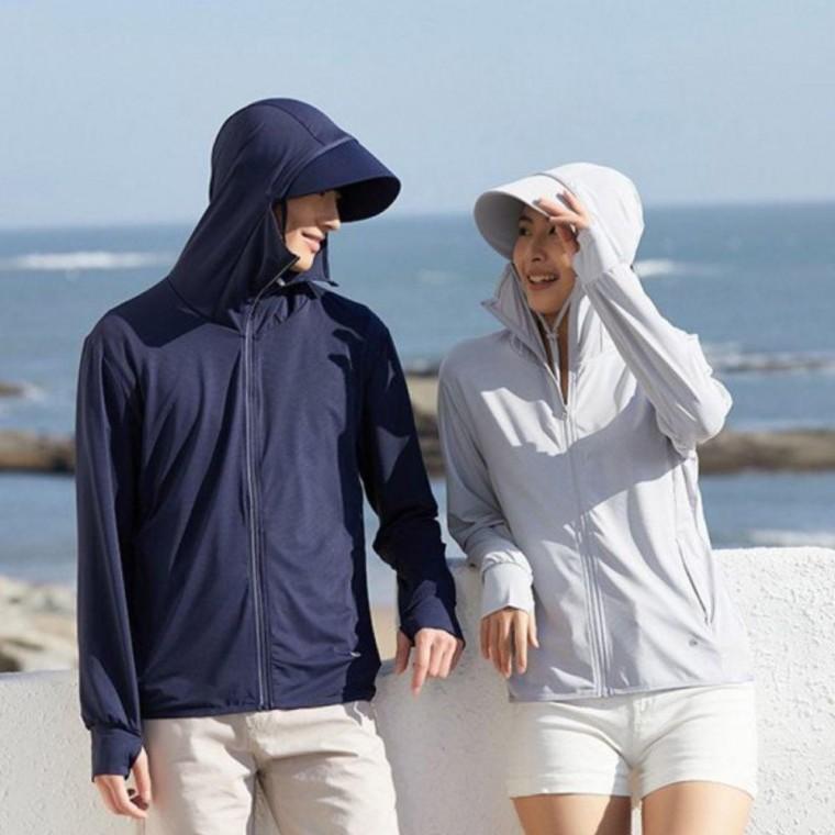 올인원 아이스 쿨 선블록 후드 래쉬가드 재킷 자켓