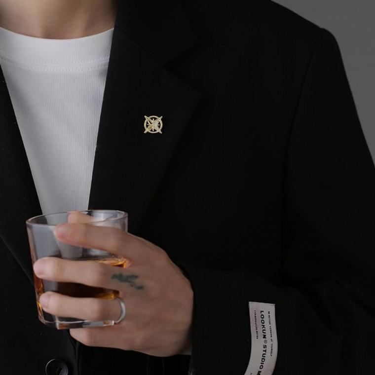 자켓 브로치 4p 별 장식핀 남성 정장 셔츠 패션악세사리