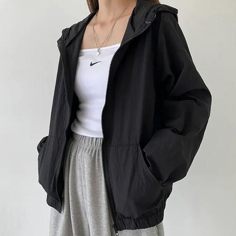 여자 썸머 바람막이 후드집업 초경량 데일리 아우터