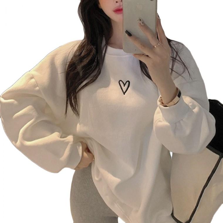 긴팔티 캐주얼룩 티셔츠 맨투맨 루즈핏 여자 인기