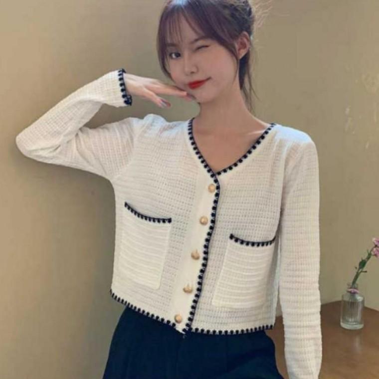봄가을 여자니트가디건 간절기 여성검정 여성블랙