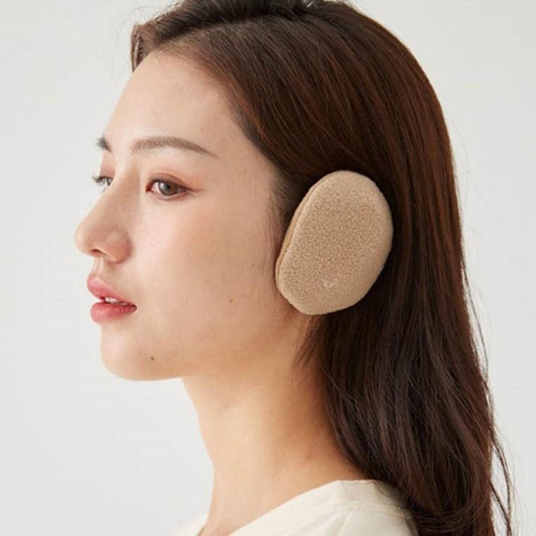 남성 여성 겨울 외출 간편 똑딱이 분리형 귀마개 양털 3m 극세사 수면 따뜻한 기모