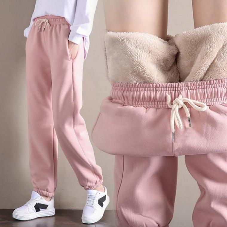 겨울 강한 보온 방한 털 팬츠 기모 융털 바지