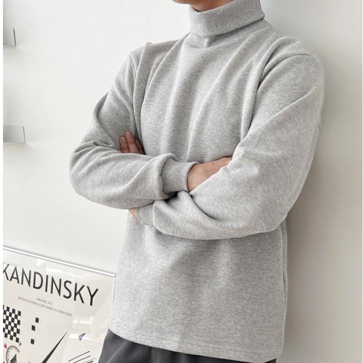 남성 목폴라티 남자 기모 목티 터틀넥 티셔츠 3색