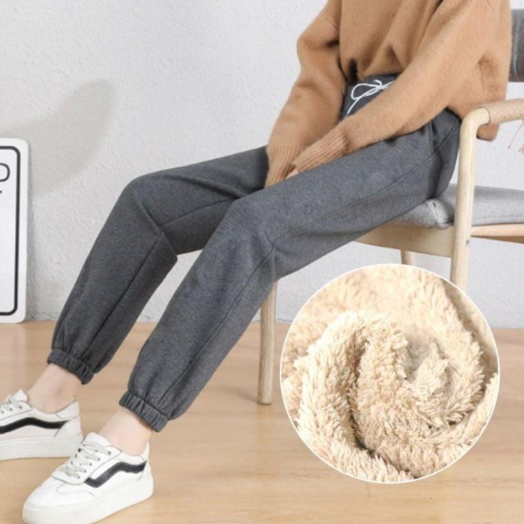 기모 조거 팬츠 여자 트레이닝 바지 겨울 방한 밴딩 여성 트레이닝복 여자밴딩 운동복