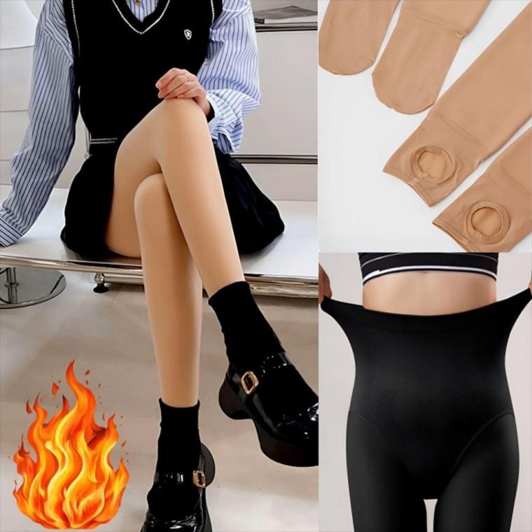 슬림 기모 유발 무발 스타킹 겨울 블랙 따뜻한