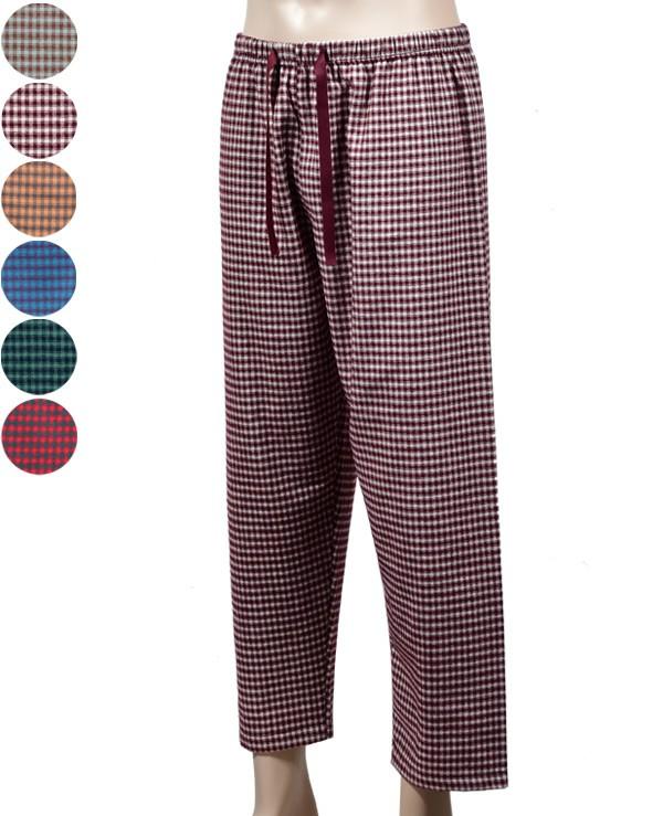 포근하고 편안한 잔체크 기모 남성 9부 파자마 SN2412-0012
