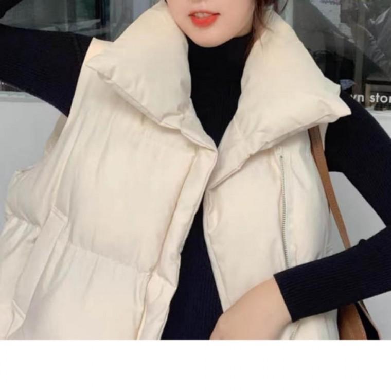 여성 캐주얼룩 패딩조끼 코디 베스트 데일리 여성 패딩 베스트 조끼 패션