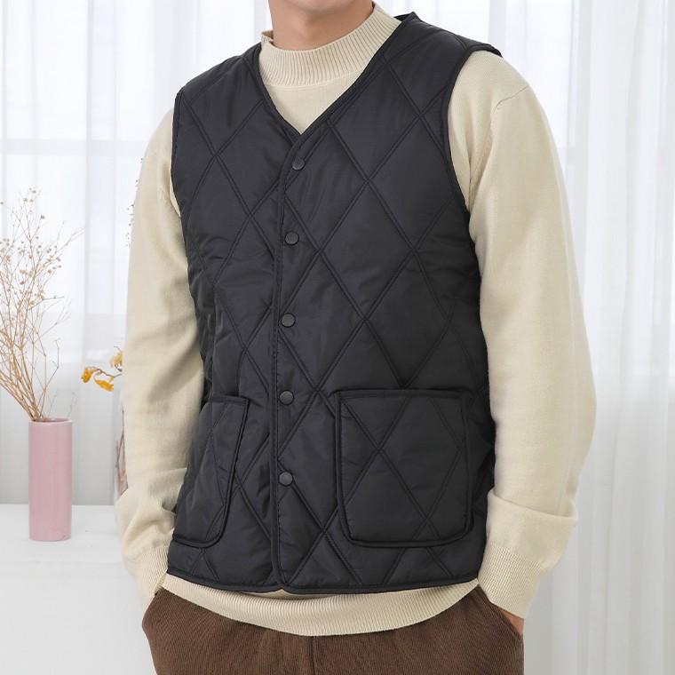 남성 울트라 패딩 조끼 / 퀼팅 보온 누빔조끼 / 솜패딩 경량 베스트