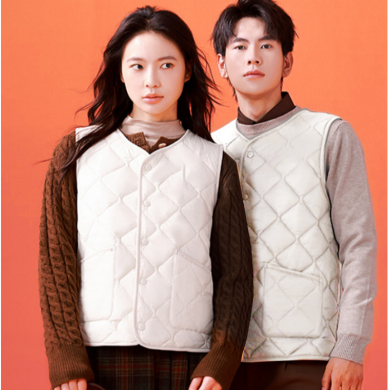 방한 보온 경량 패딩 조끼