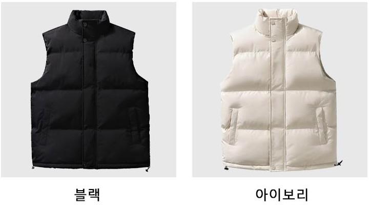 오버핏 조끼 패딩 여유롭고 자연스러운 스타일링 불편한 없이 착용 가능 넉넉한 핏으로 편안함