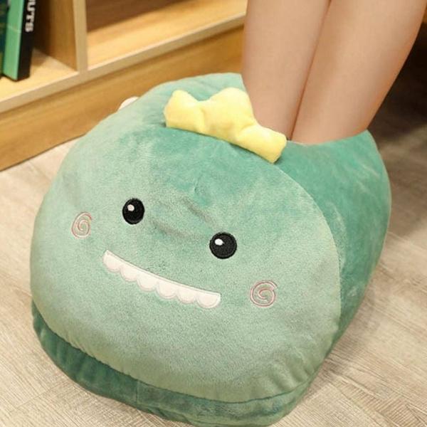 햄스터 캐릭터 발쿠션 당근 겨울 사무실 의자 발시림 방지 매트