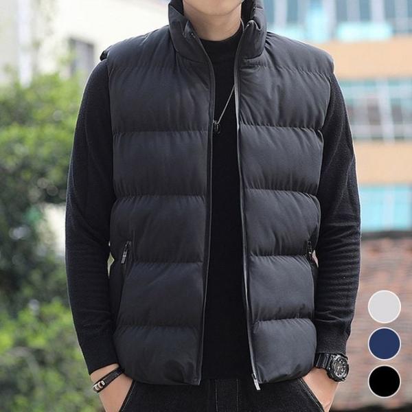 남성 겨울 패딩조끼 하이넥 경량 방한 베스트 데일리 아우터