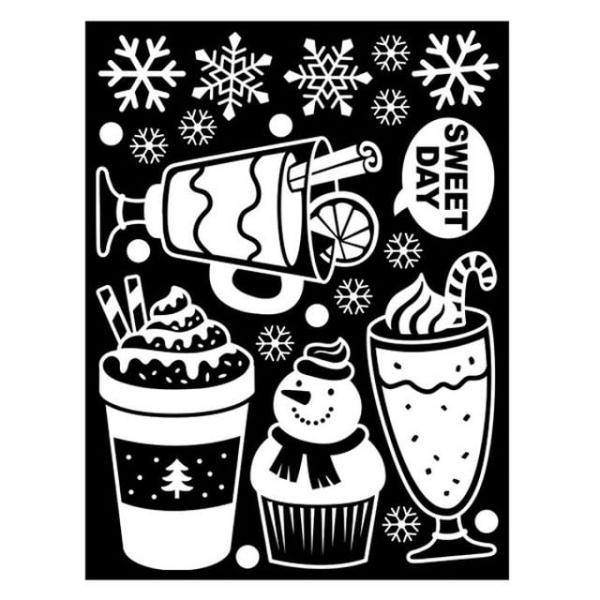 스티커 겨울 눈꽃 X-MAS 달콤한 겨울 GDT-845