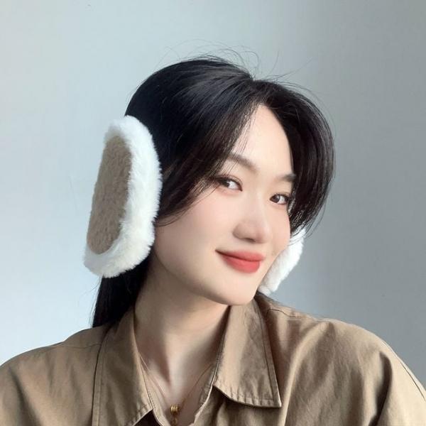 귀마개 겨울귀마개 뽀글뽀글 방한 브라운