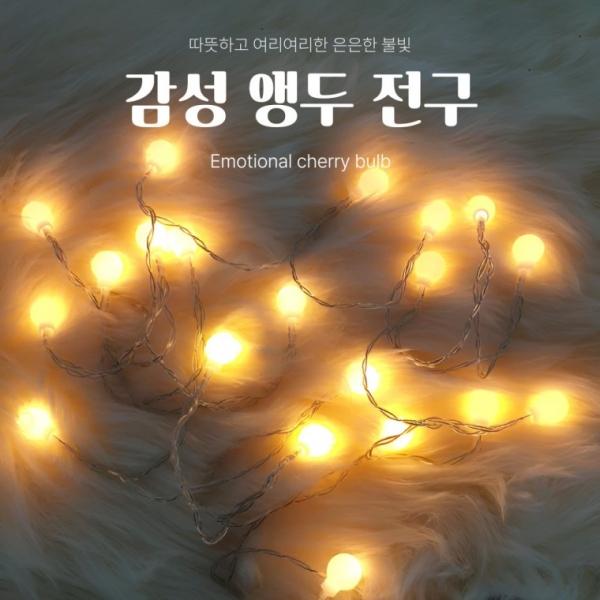 [BBT4]  앵두전구 3m 20알 인테리어 조명 분위기등 겨울 데코 전구