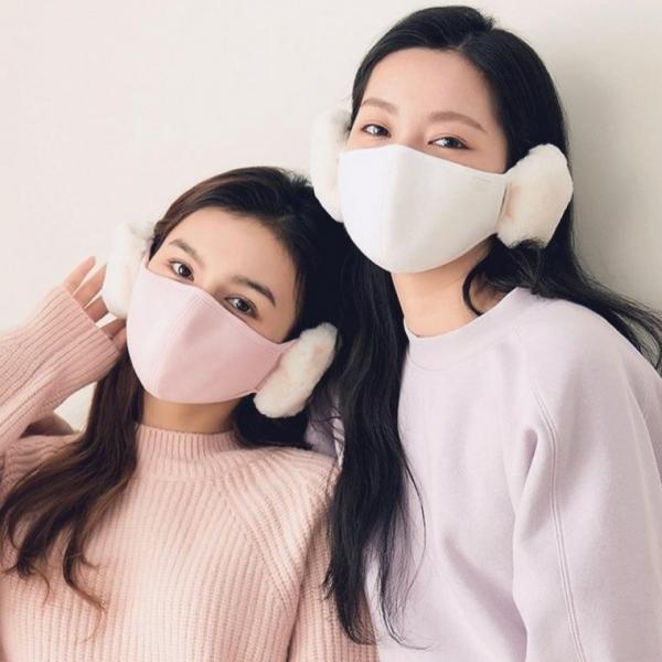 토끼털귀마개마스크 방한마스크 귀마개 겨울마스크