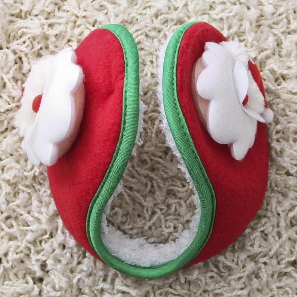 몽실몽실 산타 귀마개 겨울용 털귀마개