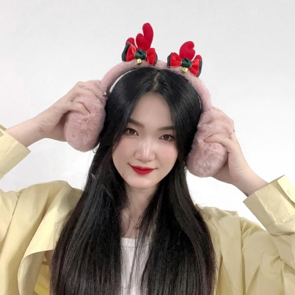 방울방울 루돌프 귀마개 성탄절귀마개 겨울귀덮개