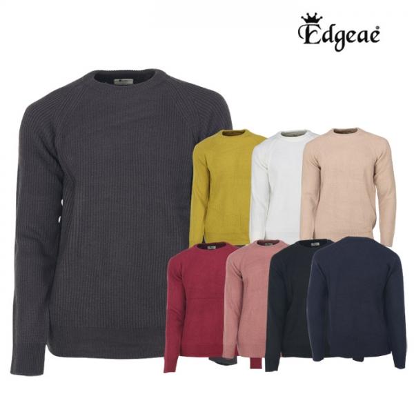 엣지애 공용 컬러라운드 오버핏니트~3XL MCTMD5008FW1