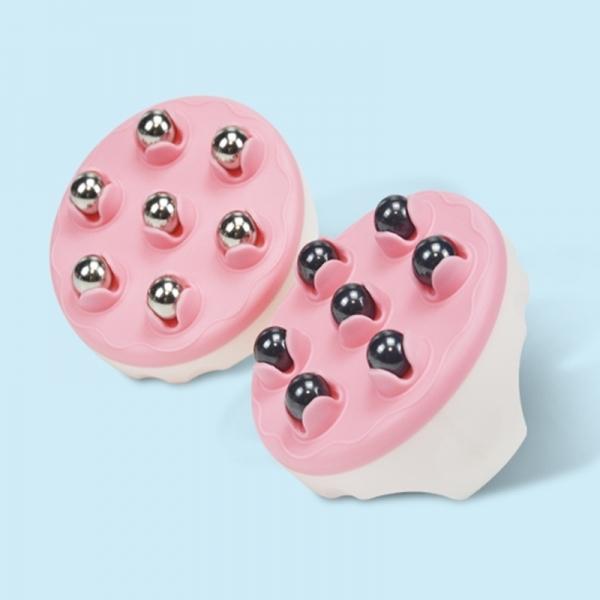 회전형 셀프 자석 지압 마사지볼 장갑
