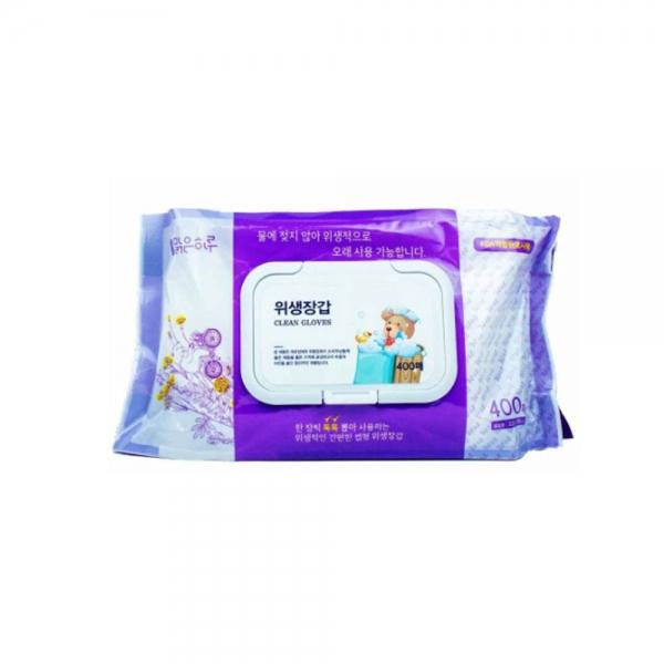 맑은하루 한장씩 톡톡 뽑아쓰는 위생장갑 캡형 400매