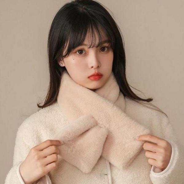 부드러운 여성 퍼 목도리 페이크 여성 밍크 목도리 따뜻한 방한