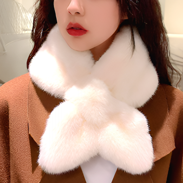 여성 퍼 목도리 머플러 쁘띠목도리
