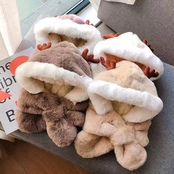 아동모자 사슴뿔귀달이 머플러 귀도리모자 목도리