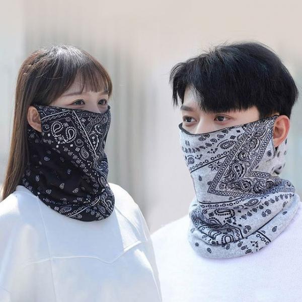 남성 여성 페이즐리 패턴 워머 헤어밴드 멀티 반다나