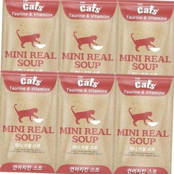 고양이 간식 파우치 40g6P 고양이 주식 스틱 습식 퓨레 저칼로리 단백질 영양 보충 반려동물 보충제 영양제