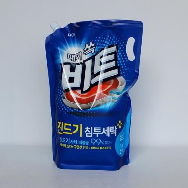 라이온 액체비트 2.7L 리필형 파우치 (일반/드럼겸용)