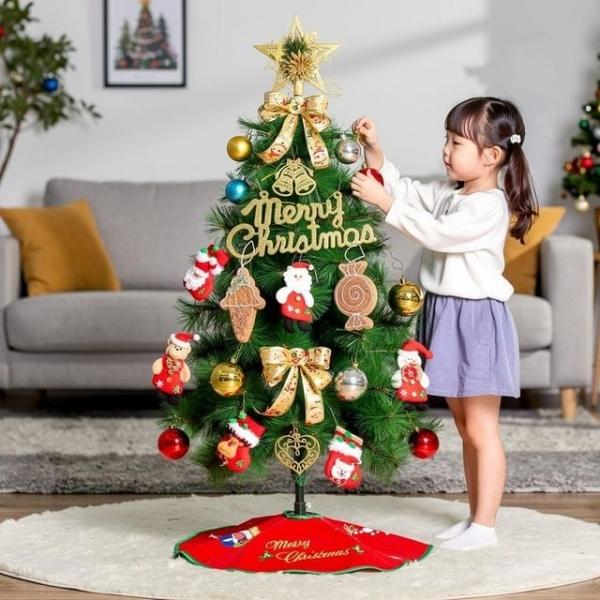 산타선물 풀세트 크리스마스트리 120cm 솔잎 트리 장식 포함