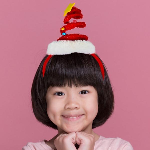 해피파티 크리스마스 슈팅 스타 헤어밴드 (랜덤1개)