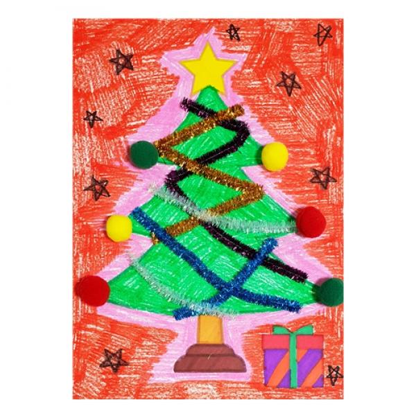 [만들기그림]크리스마스 츄리나무 표현하기