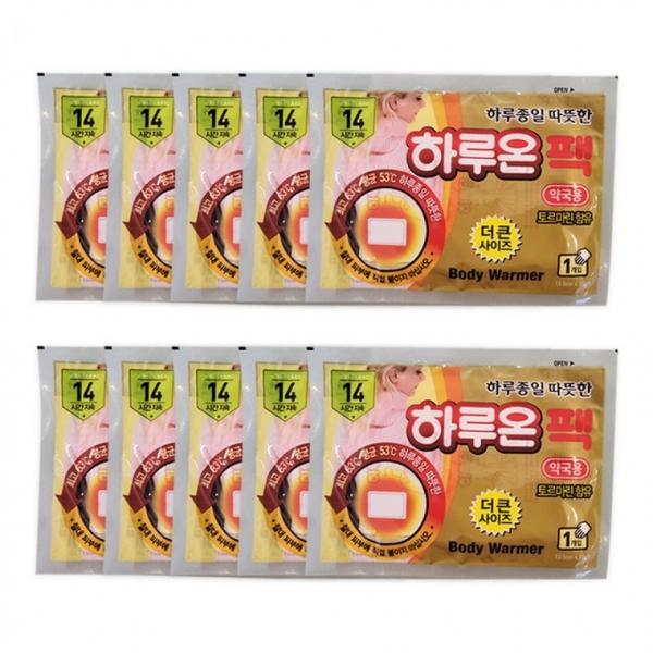 하루온팩 10매 대형 붙이는 핫팩