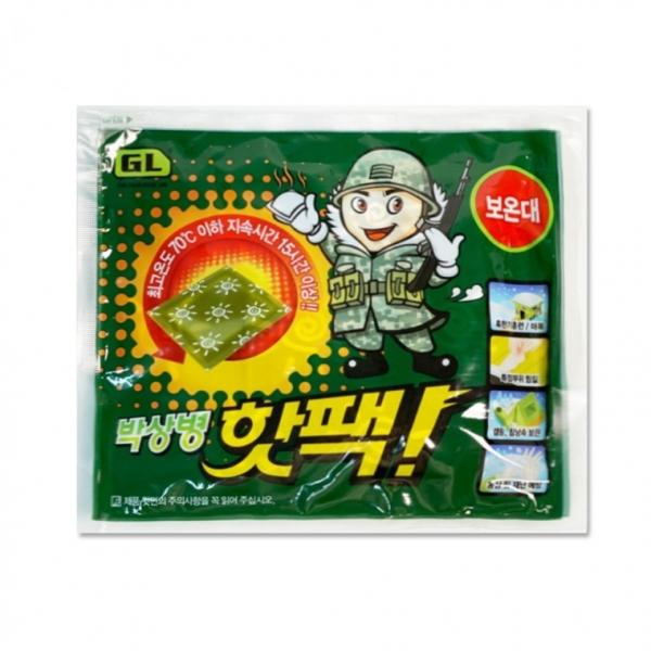 박상병핫팩(1개입) 140g  최신제조 군인핫팩 국산 휴대용손난로 캠핑