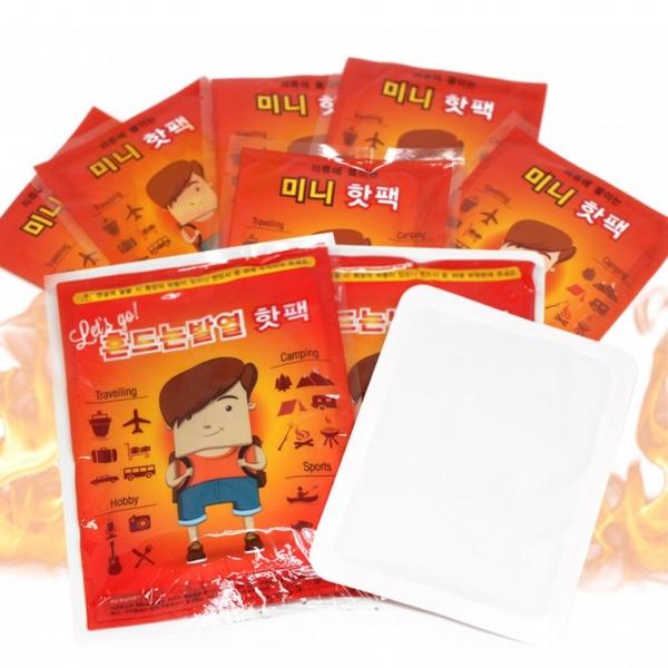 미니 붙이는 핫팩 흔드는 포켓용 핫팩 발바닥 핫팩 최고온도 지속 8시간 최고온도 63도