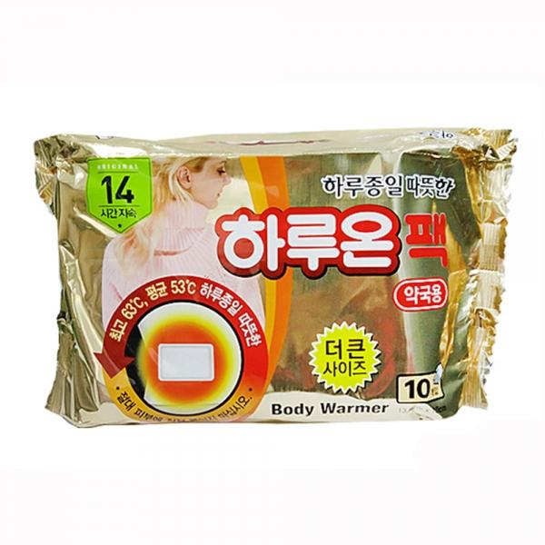 하루온핫팩 약국용 하루온팩 14시간 10개 손난로 발난