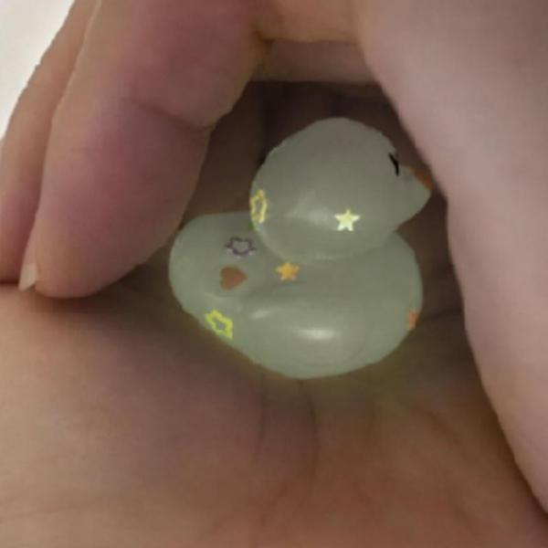 야광오리말랑이 꾹꾹이 밤빛 토이 키링 세트