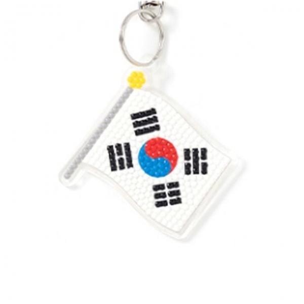 대한민국 보석십자수 키링 만들기 DIY 키트 태극기 (1개입)