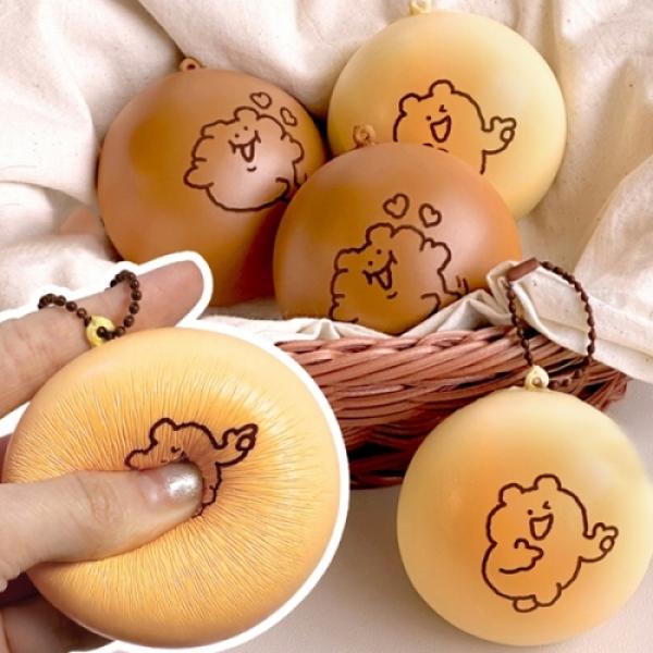 곰돌희 모닝빵스퀴시키링 [랜덤]