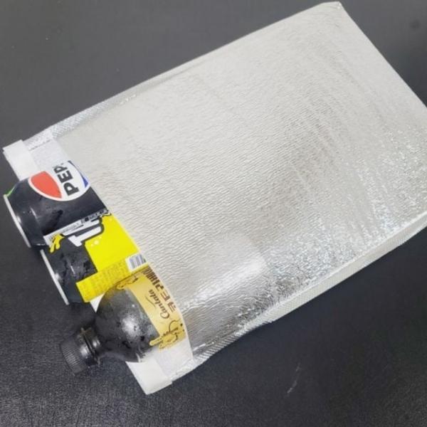 보냉백 도시락가방 보온 M50333 30x40+4.5cm 보냉봉투 은박 보냉백 접착식 테이크아웃