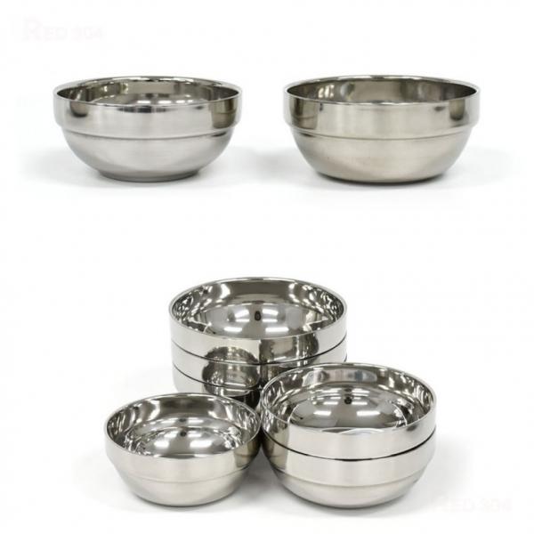 유치원 어린이집 업소용 보온 보냉 2중 구조 스텐 대접 국그릇 10cm 10.3cm 11.5cm 12cm 12.8cm 14cm 16cm
