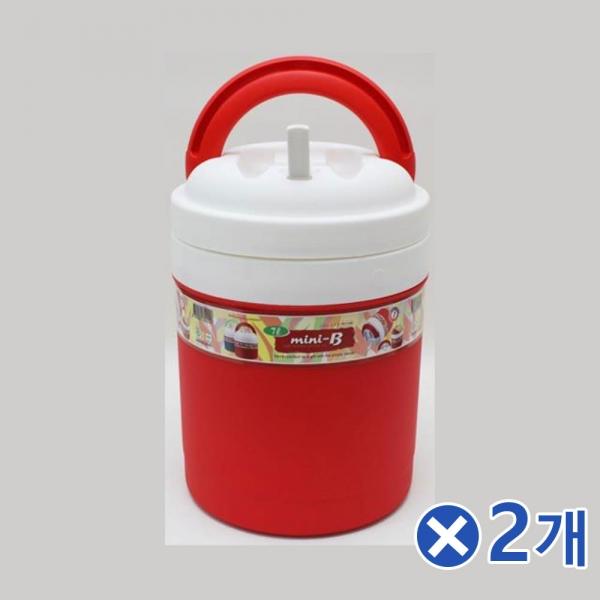보온보냉 미니비 물통7L 2개 도시락 캠핑 야외 레저